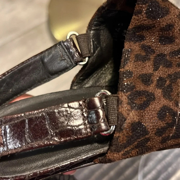 Donald J Pliner brown sling back heels, brown animal print, size 9 N - Picture 10 of 10